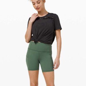 Lululemon Fast and Free Short 6" *Non-Reflective Algae Green